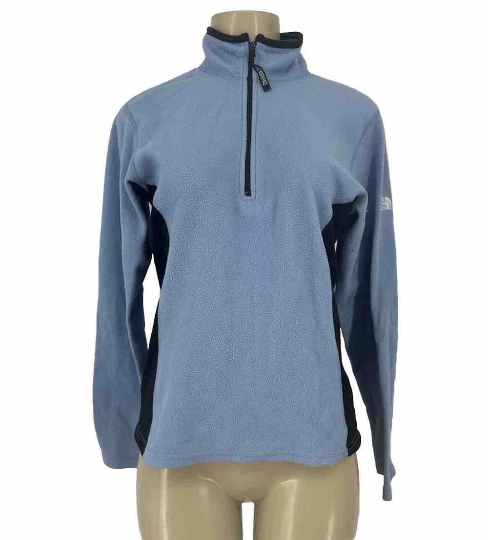 The North Face Vtg Medium Women Fleece 1/4 Zip Pull-over Jacket Top 60-28